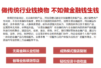 金融服務(wù)公司加盟 新行業(yè)發(fā)展的里程碑與投資管理策略